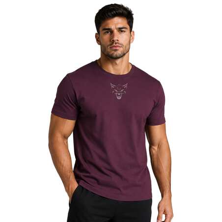 Essential-t-paita – burgundi